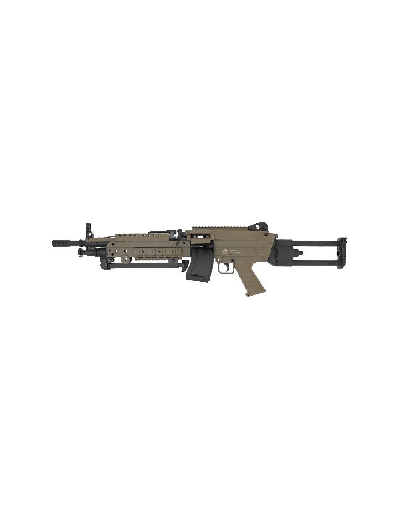 FN MINIMI M249 PARA Tan AEG Electronic Trigger Nylon Fibre