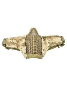 MASQUE AVEC GRILLE METALLIQUE CAMO DESERT