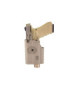 HOLSTER GLOCK TAN AVEC LAMPE