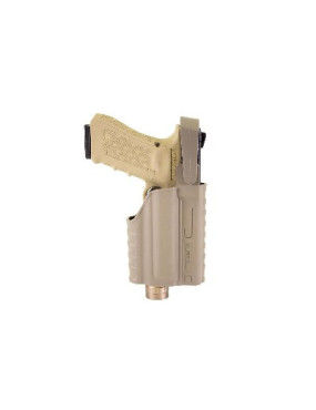 HOLSTER GLOCK TAN AVEC LAMPE