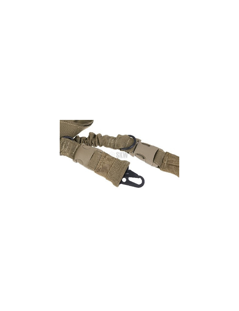 Sangle Airsoft 2 Points Réglable Vert Avec Crochets Métalliques - Nylon Robuste Pour Fusil