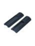 SET 2 RAILS COULISSANTS 20MM NOIRS AVEC POCHE POUR SWITCH