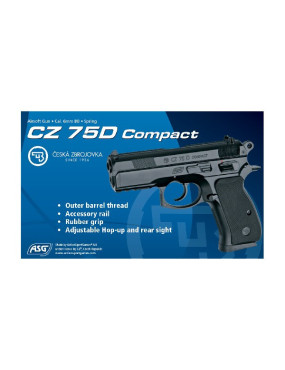 Replique pistolet CZ75D Compact ressort