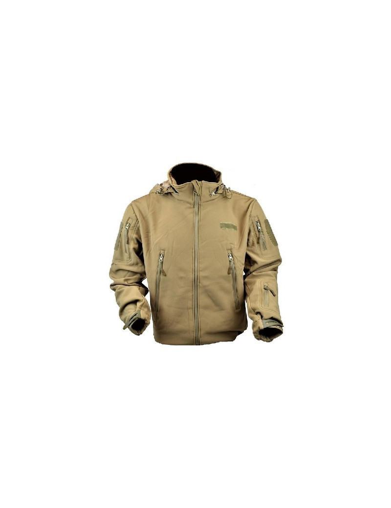 VESTE TACTIQUE PEAU DE REQUIN MARRON TAILLE S JW-BR-S