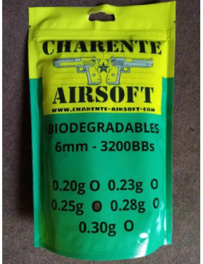 BILLES BIO 025GR CHARENTE AIRSOFT