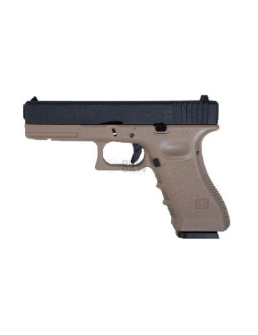 MK1 G17 TAN CO2 BLOW BACK METAL SLIDE SAIGO DEFENSE