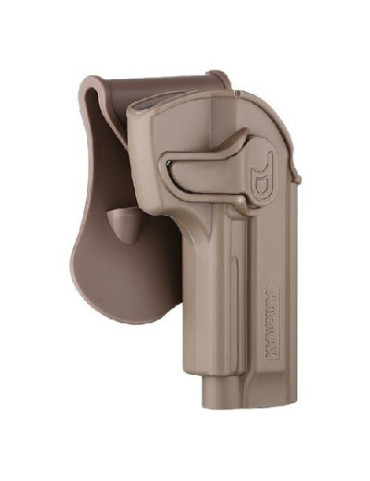 HOLSTER GLOCK TAN AMOMAX DROIT