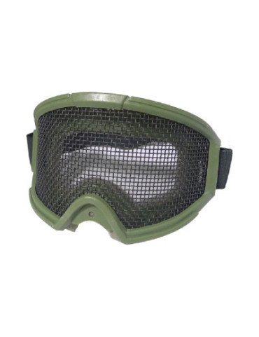 MASQUE AVEC MAILLES METALLIQUES VERT 6058V