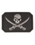 PATCH PVC TETE DE MORT NOIRE