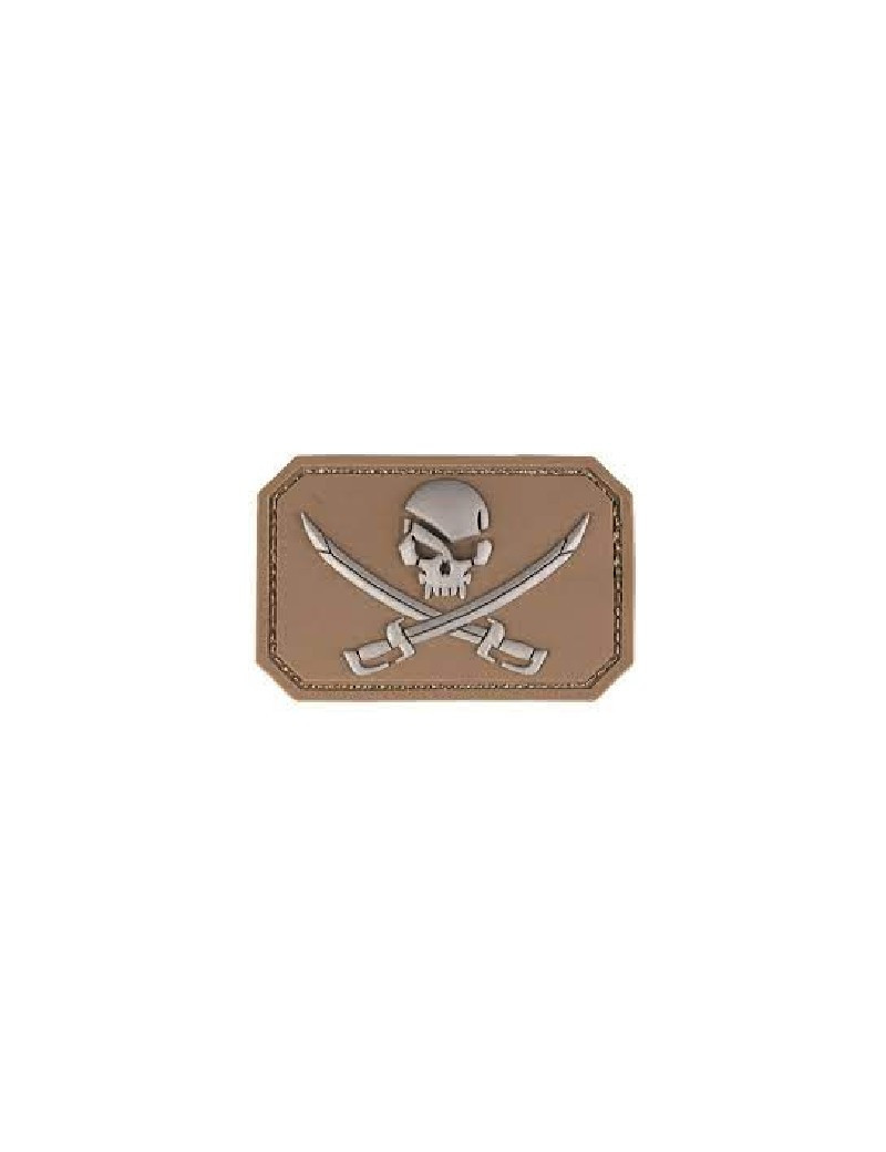 PATCH PVC TETE DE MORT TAN