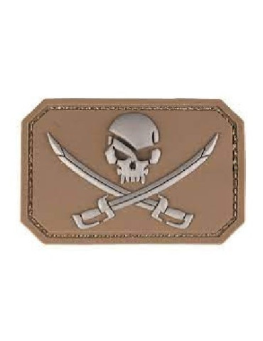 PATCH PVC TETE DE MORT TAN