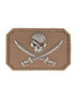 PATCH PVC TETE DE MORT TAN