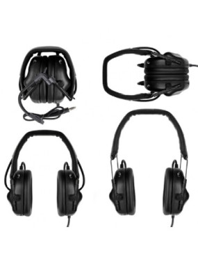 Casque Audio Noir pour Tete avec Reduction de Bruit Wosport