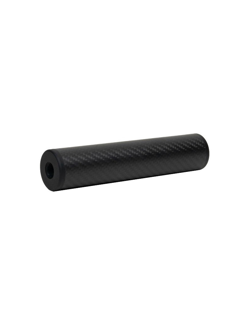 Silencieux Airsoft Swiss Arms Carbone 170x37mm filetage 14mm