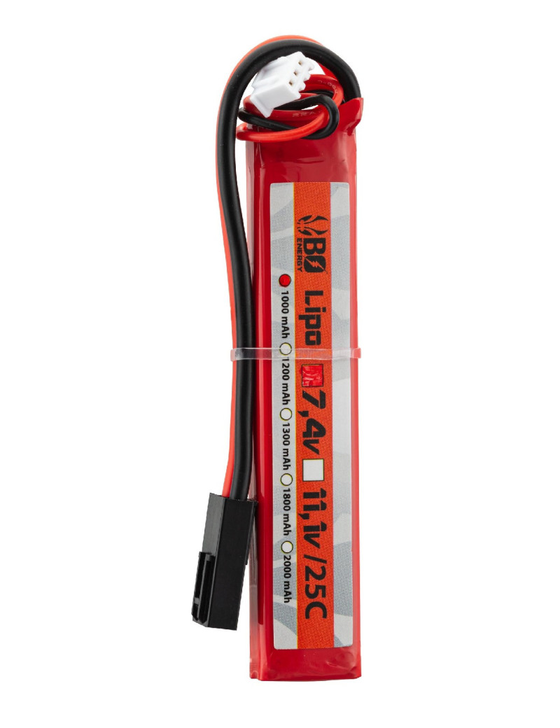 1 stick batterie Lipo 2S 74V 1000mAh 25C