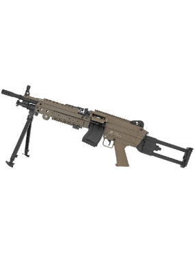 FN MINIMI M249 PARA Tan AEG Electronic Trigger Nylon Fibre