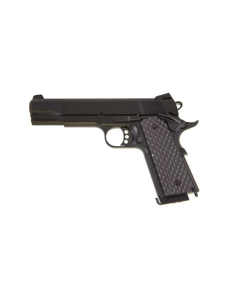 Replique airsoft GBB 1911 MEU Raven full metal gaz noir 1J