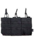 Triple Porte Chargeurs Noir AR15 Delta Tactics