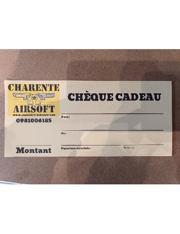 CHEQUE CADEAU VALEUR 10 EUROS