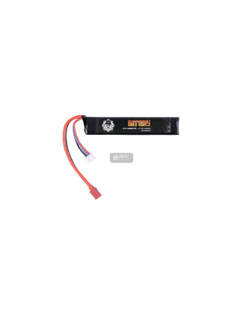 BATTERIE LIPO 11V1 1100MAH 25C T-DEAN DUEL CODE