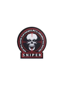 PATCH TETE DE MORT SNIPER 7 x 68CM