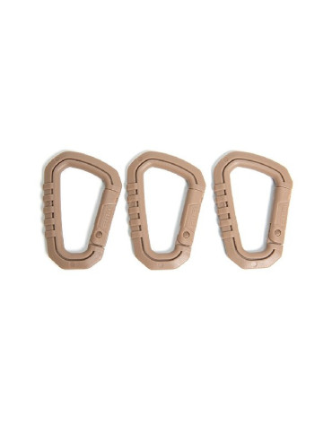 Set de 3 Mousquetons Tan FMA