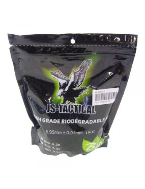 Billes Bio Blanches 025 Gr JS Tactical
