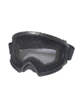 Masque Noir avec Monture en Mailles Metalliques