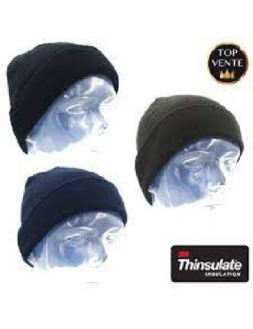 Bonnet Militaire Maille Thinsulate Noir