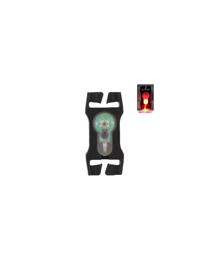 SIGNALEUR ROUGE POUR CEINTURE 25 CM AVEC SUPPORT NOIR
