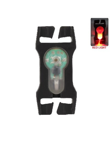 SIGNALEUR ROUGE POUR CEINTURE 25 CM AVEC SUPPORT NOIR