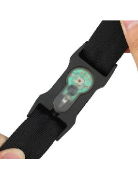 SIGNALEUR ROUGE POUR CEINTURE 25 CM AVEC SUPPORT NOIR